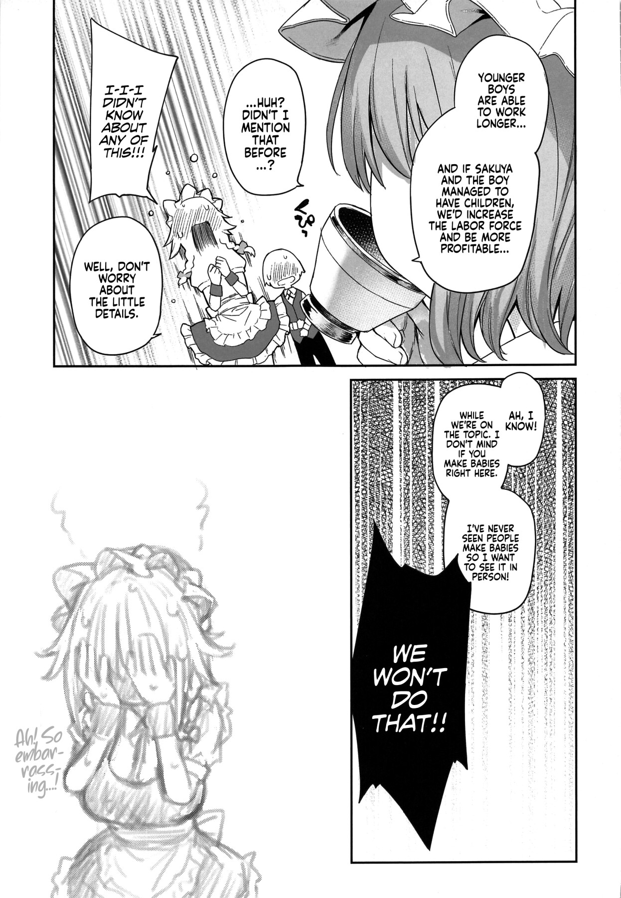 Hentai Manga Comic-ANMITSU TOUHOU THE AFTER Vol. 3 Please Manage my Ejaculations, Sakuya-san! +-Read-23